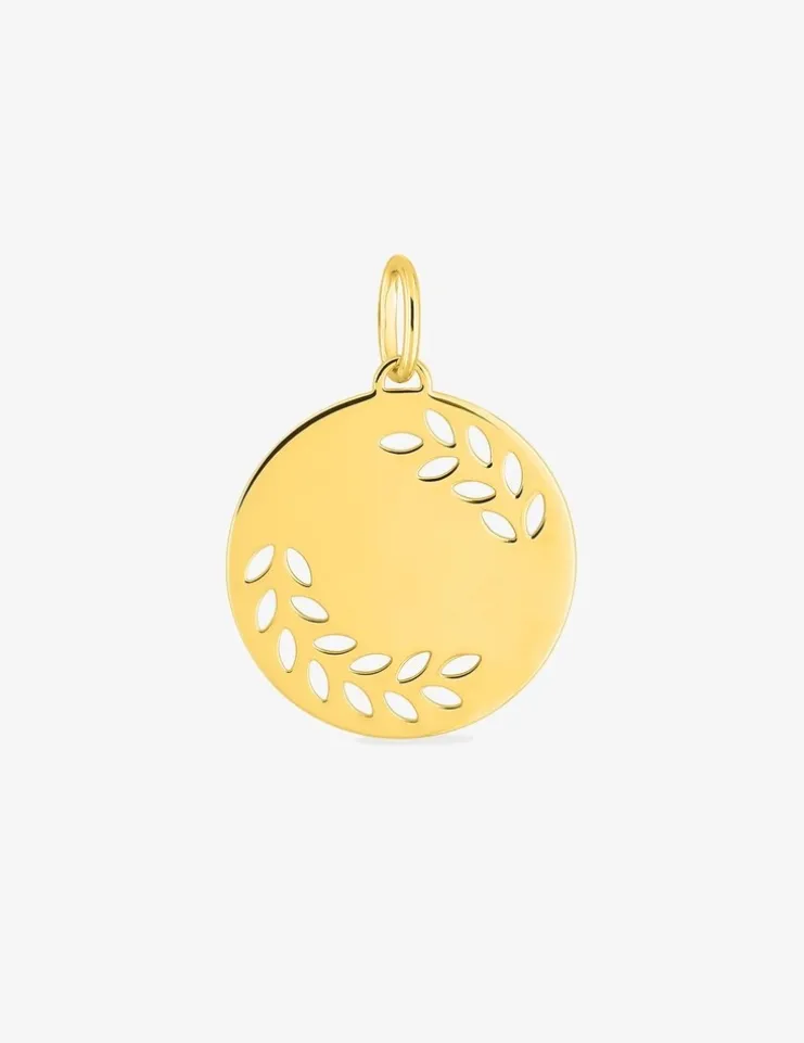 Pendentif jeton en or jaune 375 ‰ SO OR