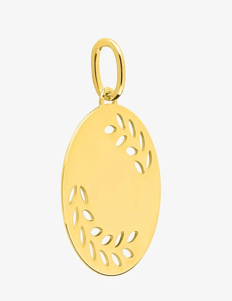 Pendentif jeton en or jaune 375 ‰ SO OR