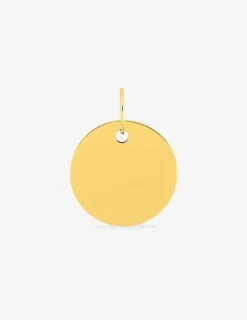 Pendentif jeton en or jaune 375 ‰ SO OR