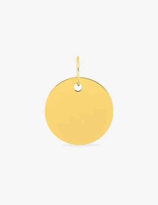 Pendentif jeton en or jaune 375 ‰ SO OR