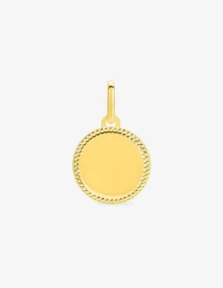 Pendentif jeton en or jaune 375 ‰ SO OR