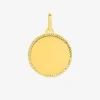 Pendentif jeton en or jaune 375 ‰ SO OR