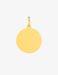 Pendentif jeton en or jaune 375 ‰ SO OR