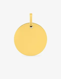 Pendentif jeton en or jaune 375 ‰ SO OR
