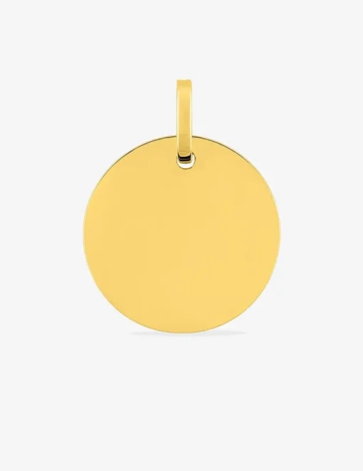 Pendentif jeton en or jaune 375 ‰ SO OR