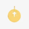 Pendentif jeton motif croix en or jaune 375 ‰ SO OR