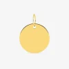 Pendentif jeton or jaune 750 ‰ 15 x 20 mm SO OR