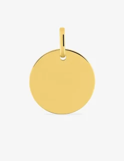 Pendentif jeton or jaune 750 ‰ 18 x 25 mm SO OR