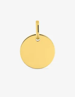 Pendentif jeton or jaune 750 ‰  15 x 20 mm SO OR