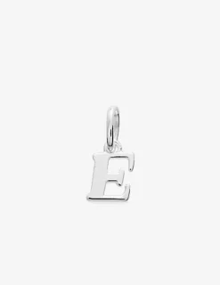 Pendentif lettre E argent 925‰ rhodié SO OR