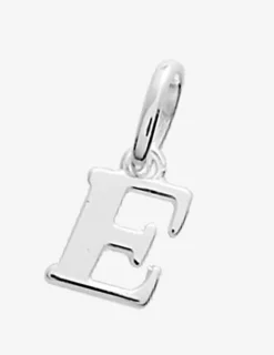 Pendentif lettre E argent 925‰ rhodié SO OR