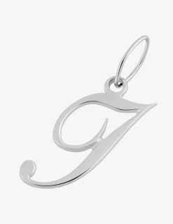 Pendentif lettre I anglaise argent 925‰ rhodié SO OR