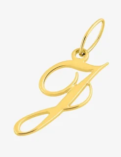 Pendentif lettre J en plaqué or SO OR