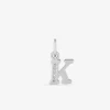 Pendentif lettre K argent 925‰ rhodié et oxydes de zirconium SO OR