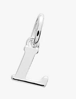 Pendentif lettre L argent 925‰ rhodié SO OR