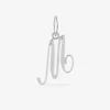 Pendentif lettre M en argent 925 ‰ rhodié SO OR