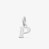 Pendentif lettre P argent 925‰ rhodié SO OR