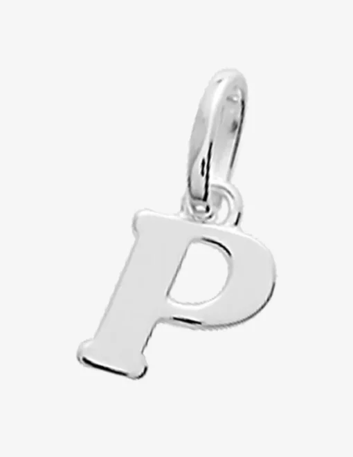 Pendentif lettre P argent 925‰ rhodié SO OR