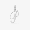 Pendentif lettre P en argent 925 ‰ rhodié SO OR