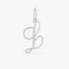 Pendentif lettre "L" en argent 925 ‰ rhodié SO OR