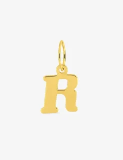 Pendentif lettre R en or jaune 375 ‰ SO OR