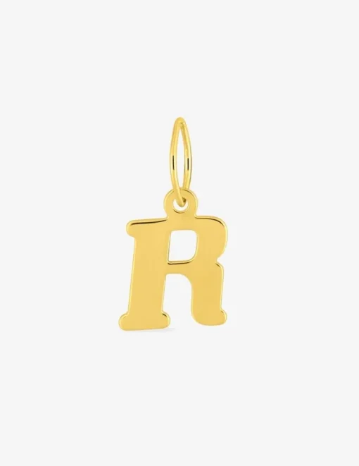 Pendentif lettre R en or jaune 375 ‰ SO OR