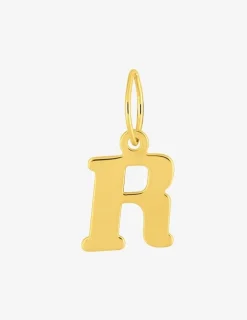 Pendentif lettre R en or jaune 375 ‰ SO OR