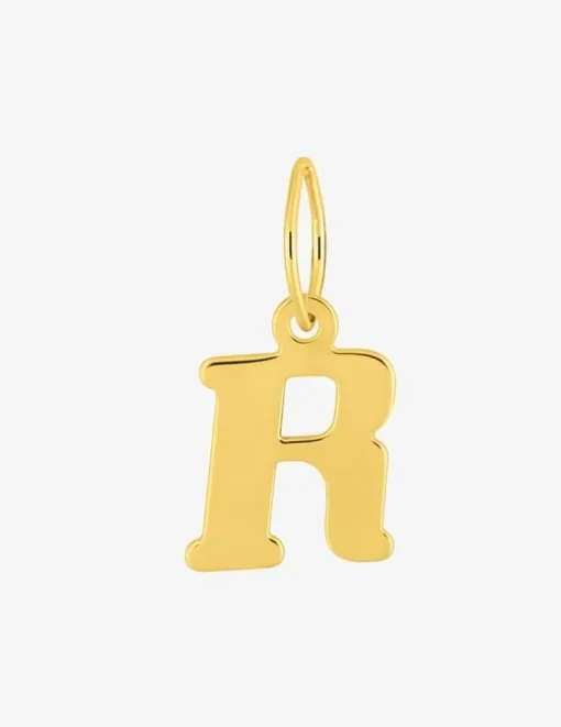 Pendentif lettre R en or jaune 375 ‰ SO OR