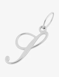 Pendentif lettre S anglaise argent 925‰ rhodié SO OR