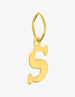 Pendentif lettre S or jaune 750‰ SO OR