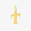 Pendentif lettre T en or jaune 375 ‰ SO OR
