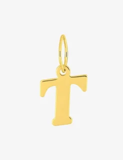 Pendentif lettre T en or jaune 375 ‰ SO OR