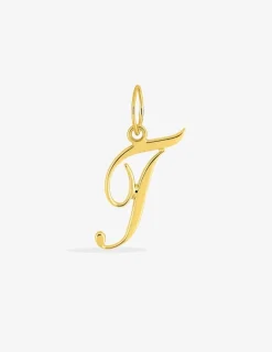 Pendentif lettre T en or jaune 375 ‰ SO OR