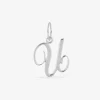 Pendentif lettre U en argent 925 ‰ rhodié SO OR