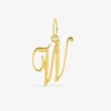 Pendentif lettre W anglaise or jaune 375‰ SO OR