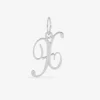 Pendentif lettre X en argent 925 ‰ rhodié SO OR