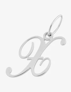 Pendentif lettre X en argent 925 ‰ rhodié SO OR