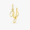 Pendentif lettre Y anglaise or jaune 375‰ SO OR
