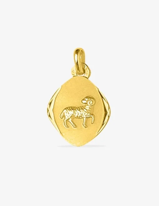 Pendentif losange Bélier or jaune 750‰ SO OR