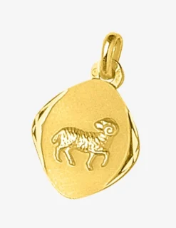 Pendentif losange Bélier or jaune 750‰ SO OR