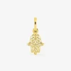 Pendentif main de Fatma 10 x 8 mm or jaune 375‰ SO OR