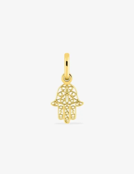 Pendentif main de Fatma 10 x 8 mm or jaune 375‰ SO OR