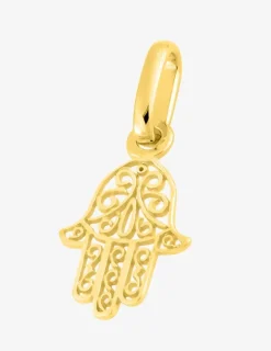 Pendentif main de Fatma 10 x 8 mm or jaune 375‰ SO OR