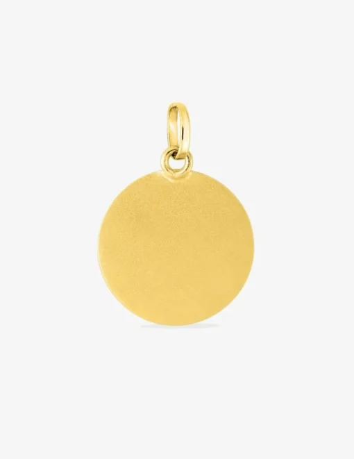 Pendentif médaille ange or jaune 750 ‰ SO OR