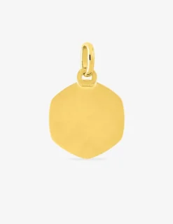 Pendentif médaille saint Christophe or jaune 750 ‰ 15 x 20 mm SO OR