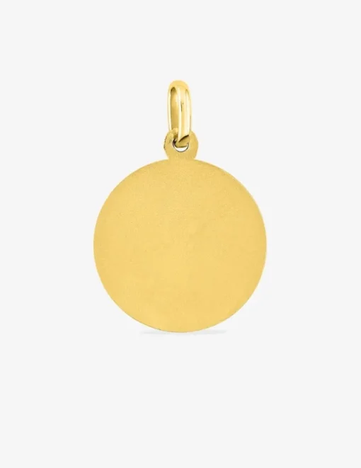 Pendentif médaille saint Christophe or jaune 750 ‰ 17 x 24 mm SO OR