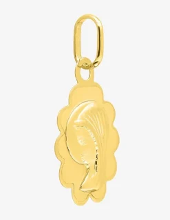 Pendentif médaille vierge or jaune 750 ‰ 8 x 22 mm SO OR