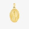 Pendentif médaille vierge or jaune 750 ‰ 10 x 20 mm SO OR