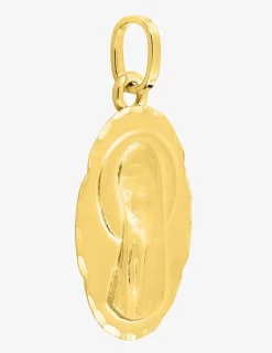 Pendentif médaille vierge or jaune 750 ‰ 10 x 20 mm SO OR