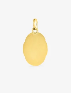 Pendentif médaille vierge or jaune 750 ‰ 10 x 20 mm SO OR